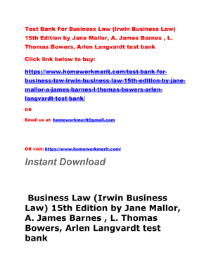 business law 16th edition mallor pdf download