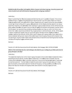 Group Defined Assignment - Group Defined Assignment Danashia M. Reid ...