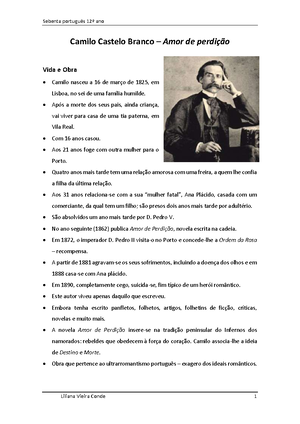 Fernando Pessoa Ortónimo Exercícios Com Correção - Literatura De Língua ...