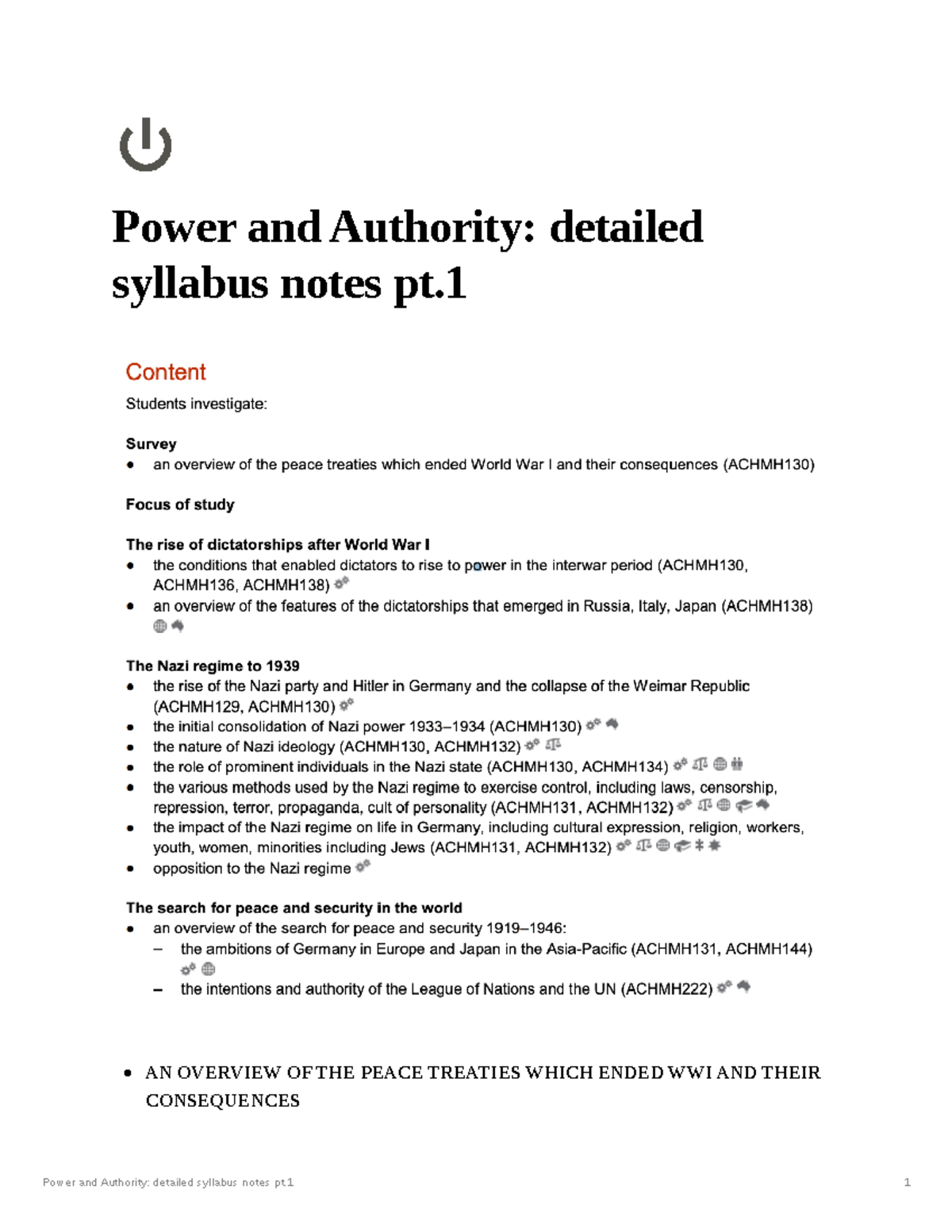 Power and Authority detailed syllabus notes pt 1 0b5708a284f84046 ...