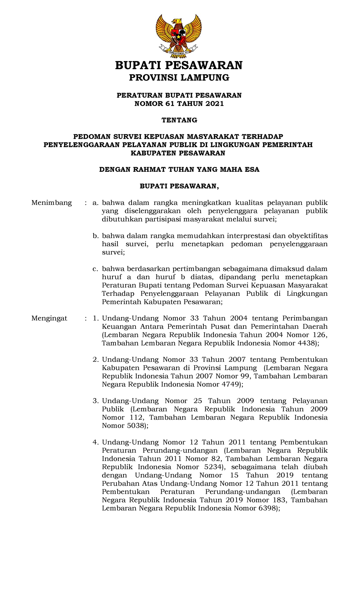 989-Pedoman Survei Kepuasan Masyarakat Terhadap Penyelenggaraan ...