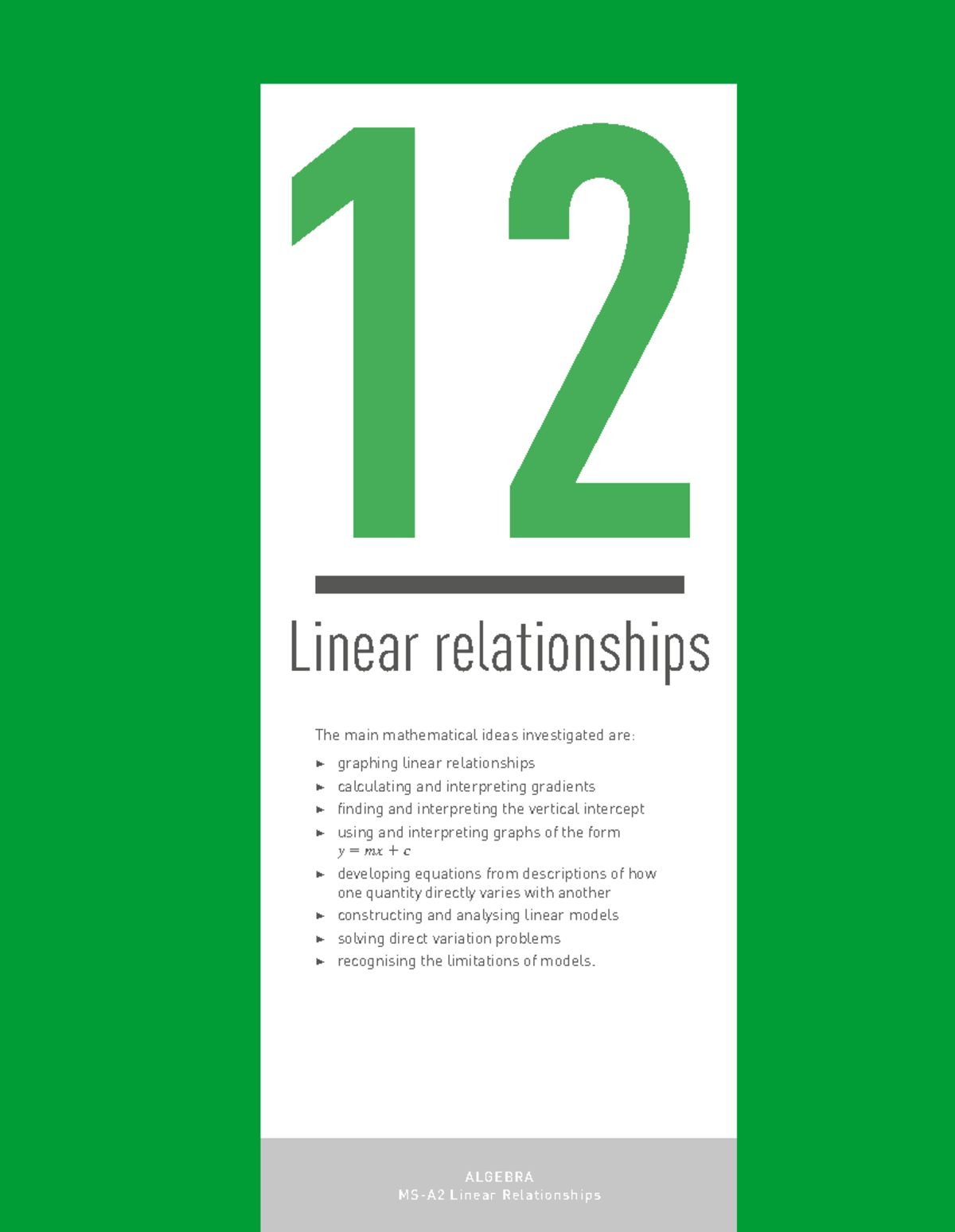 linear relationships - ).%!2 %,!4)/() 37/+; ;/5+=387