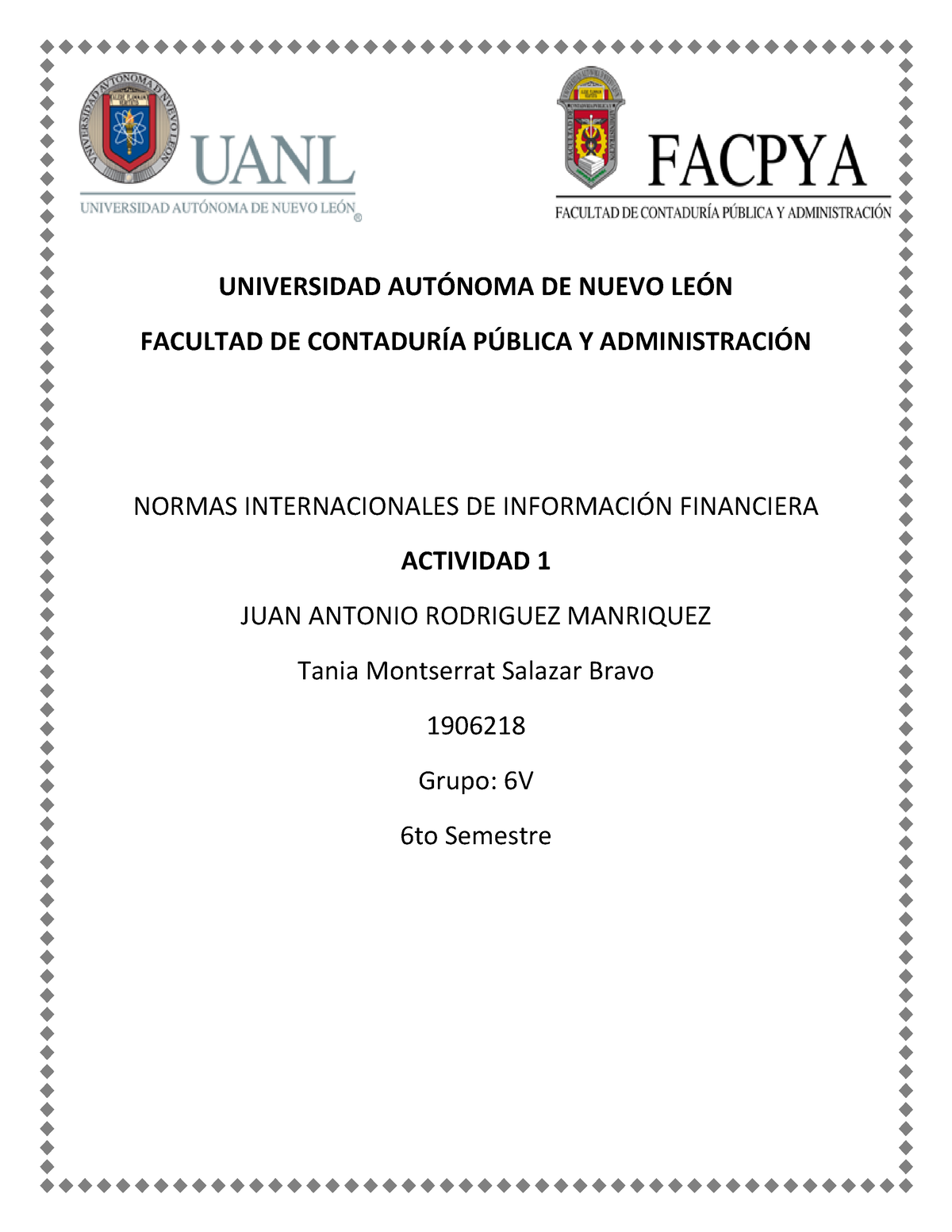 Actividad 1 NIIF - Tabla Comparativa Sobre Las NIIF Vigentes Y Su ...