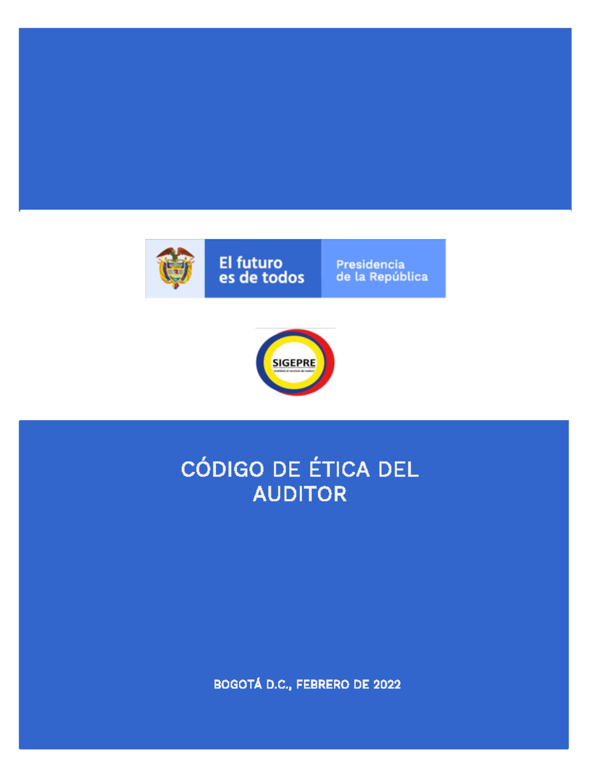 L EM 02 Codigo etica auditor - CÓDIGO DE ÉTICA DEL AUDITOR BOGOTÁ D ...