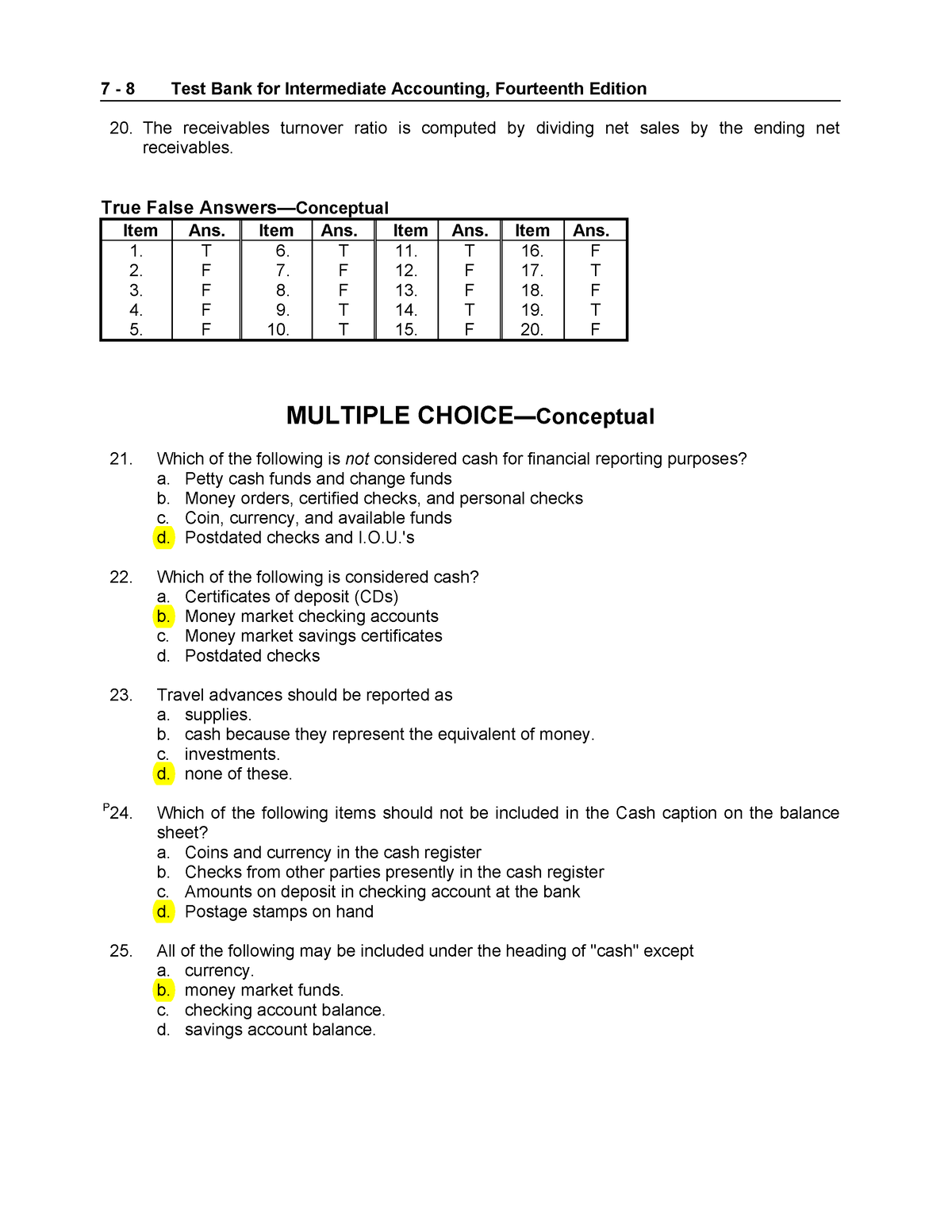 Chapter 7 Test Bank Intermediate Accounting - UGM - Studocu