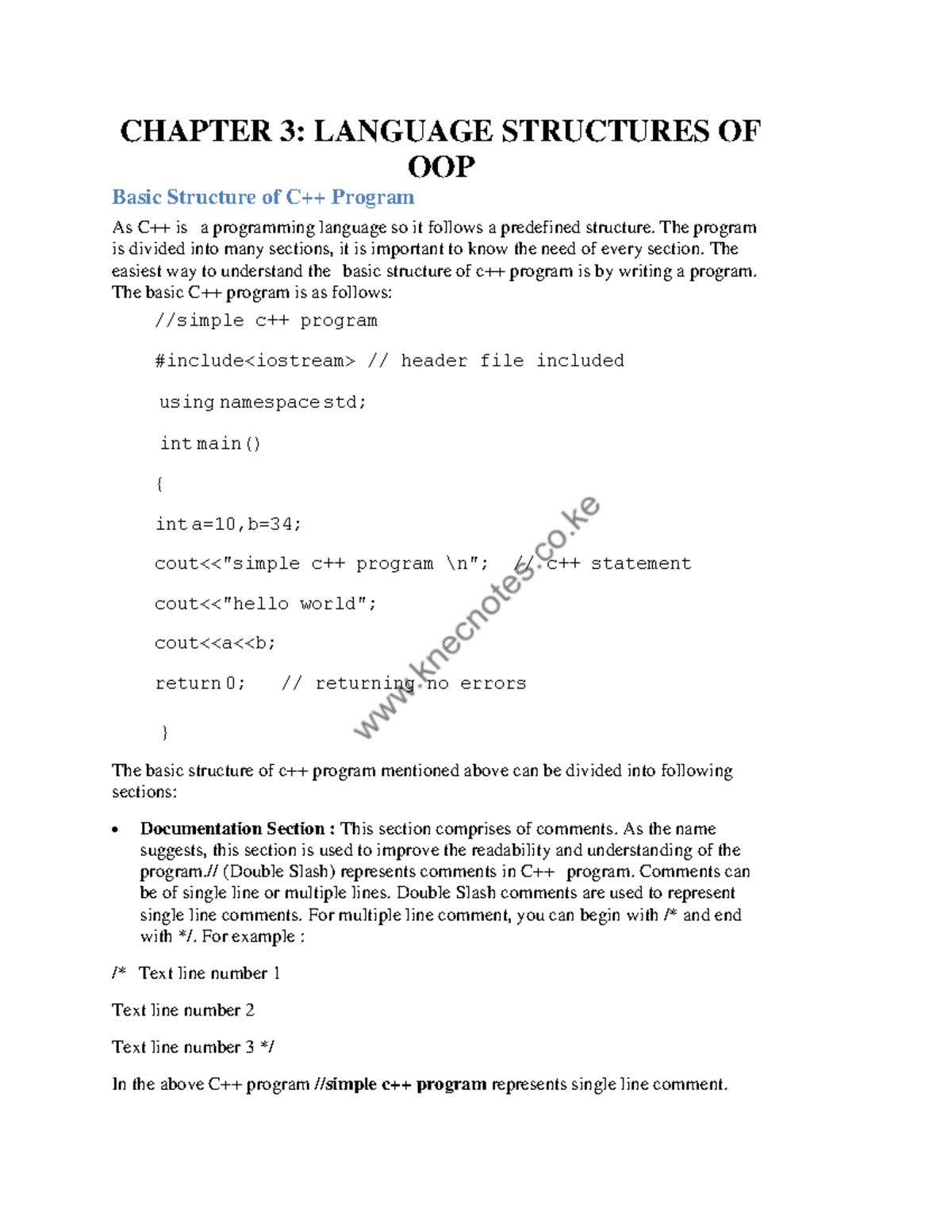 Language- Structures-OF - CHAPTER 3: LANGUAGE STRUCTURES OF OOP Basic ...