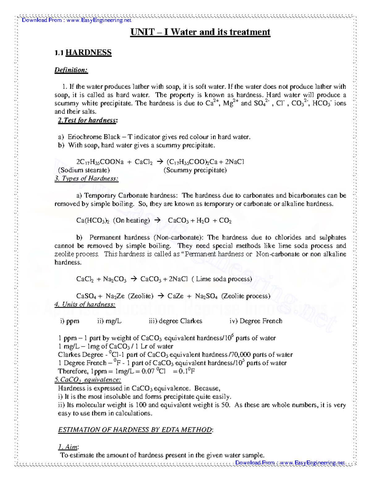 CY8151 Engineering Chemistry 03 By Learn Engineering UNIT I