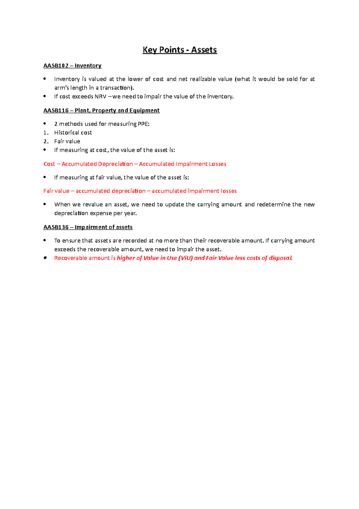 ASR Key Points Week 3 Assets topic tutorial - Key Points - Assets ...