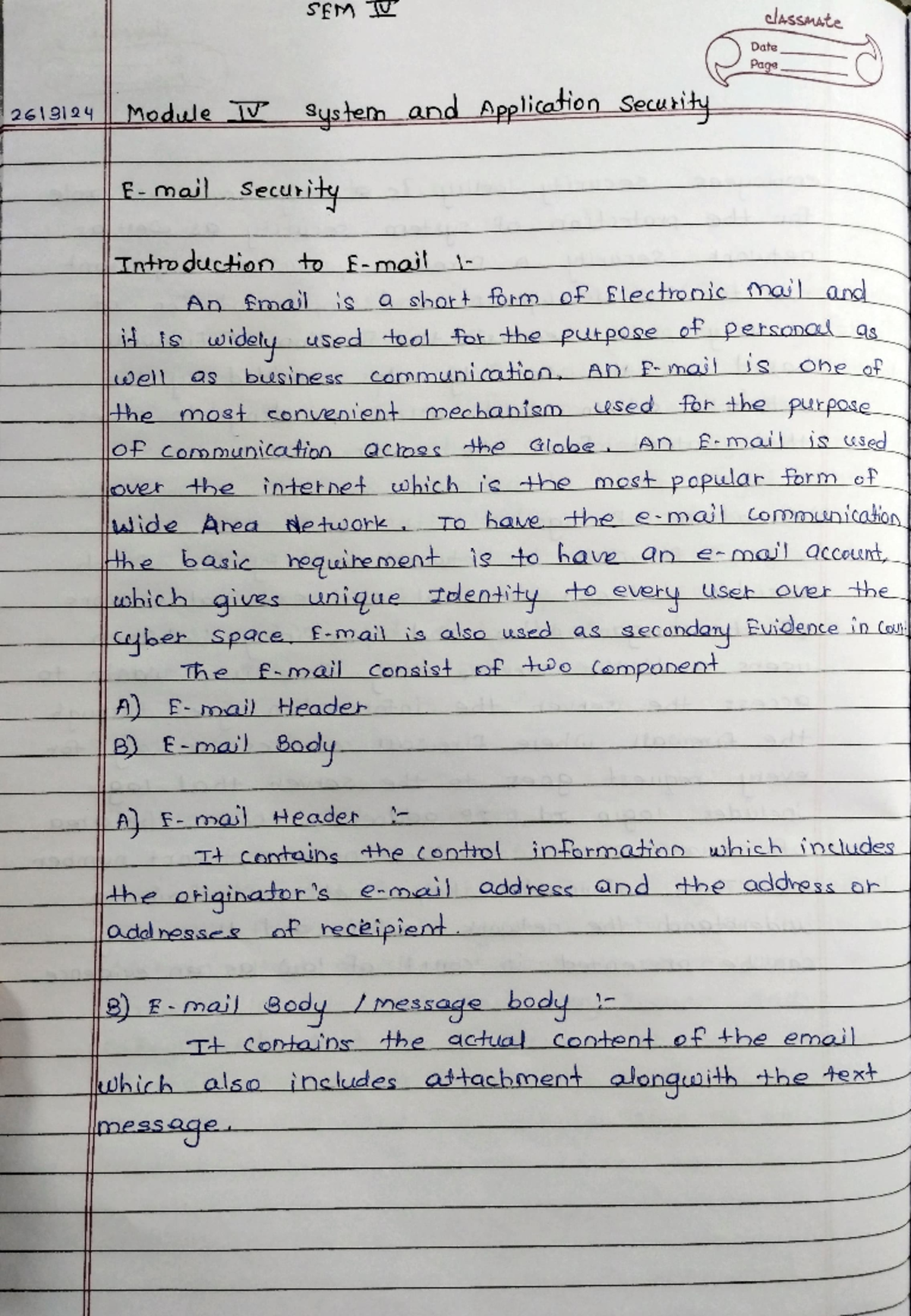 4 sem cyber security - Summary LL.B - 2619124 Module IV Syshe and ...