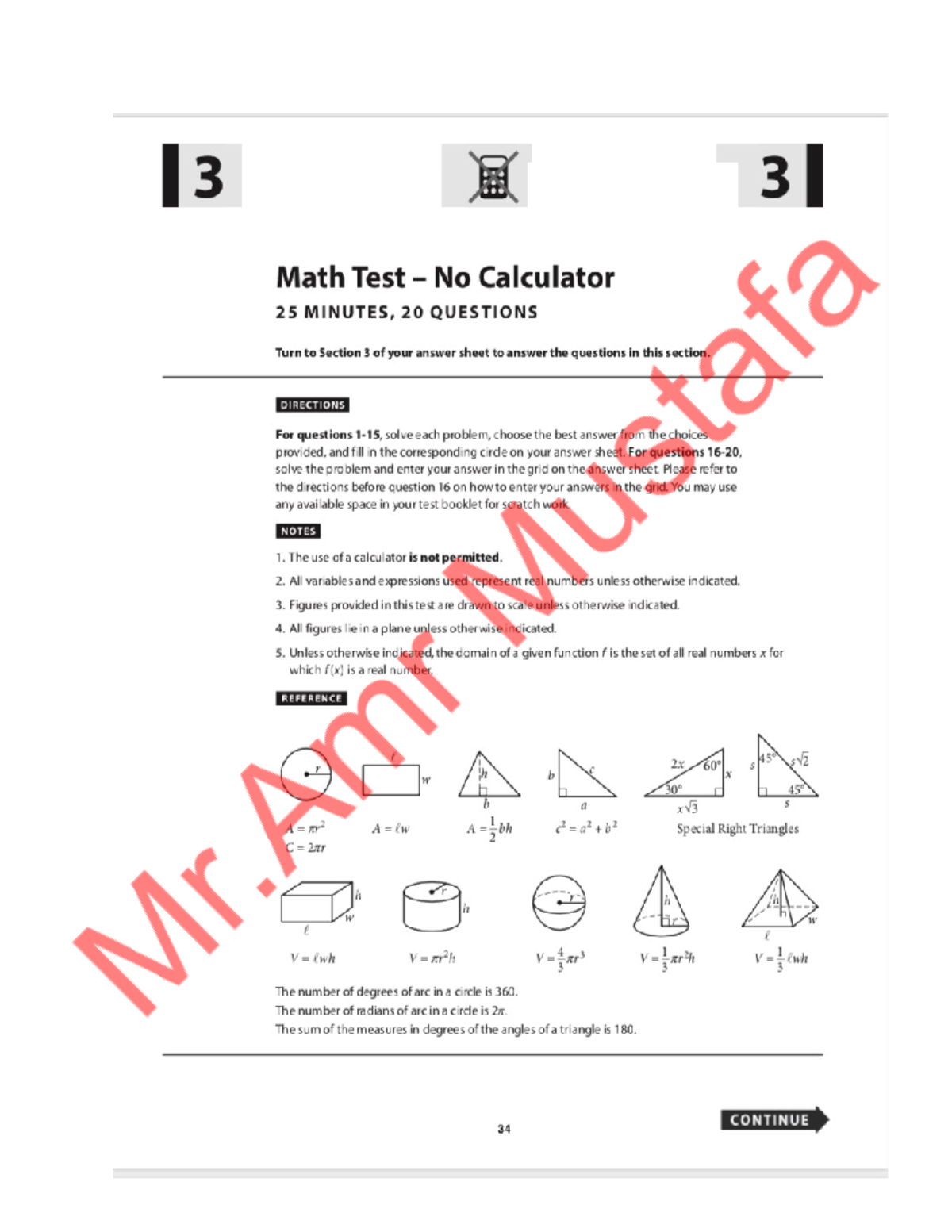 May 2023 US Math( Annotations)Mr.Amr Mustafa - A) x 2 5 B) x 2 7 C) 4 x ...