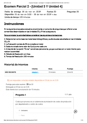 Examen Contabilidad Financiera Examen Parcial 1 - [Unidad 1 Y Unidad 2 ...