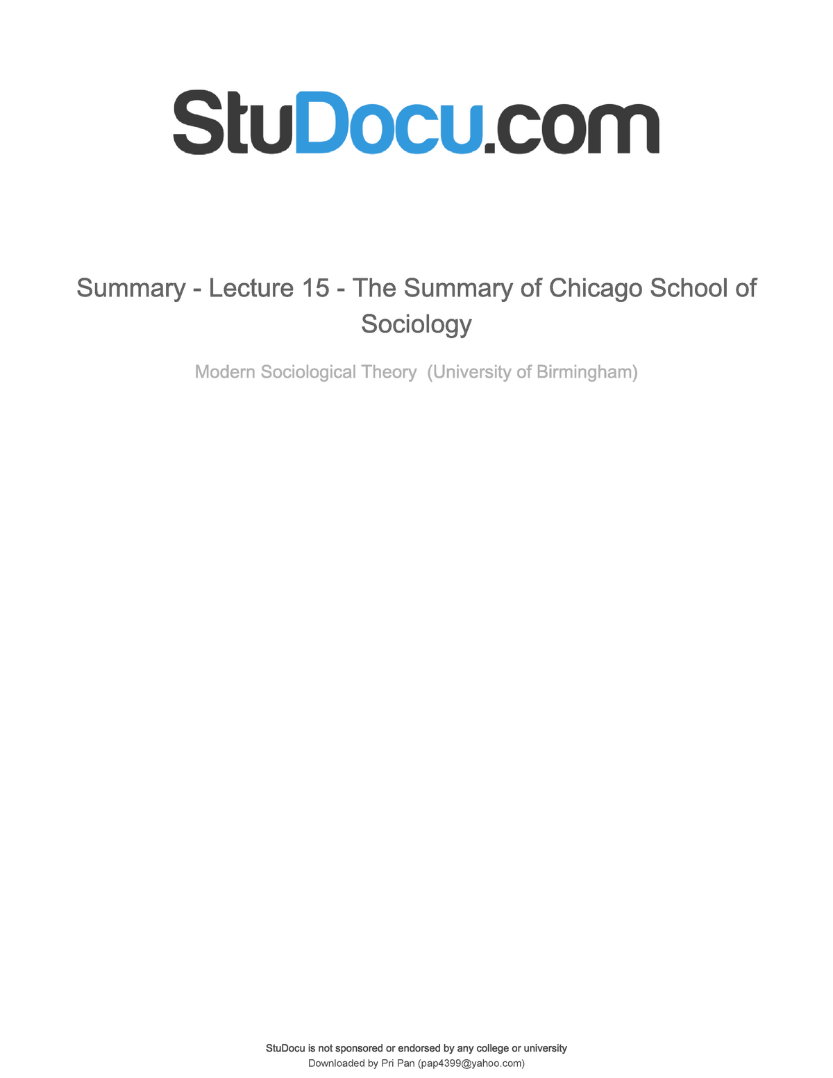 chicago-school-of-thought-studocu