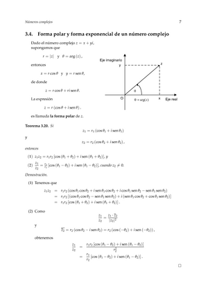 Numeros Complejos 2 Resumen Matematicas Basicas Mat117 Studocu