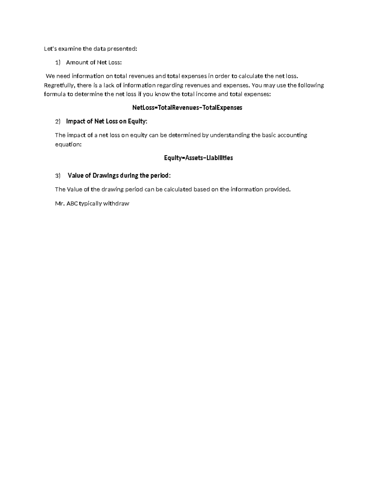 Gdb Gdb Of Sta301 Let S Examine The Data Presented 1 Amount Of