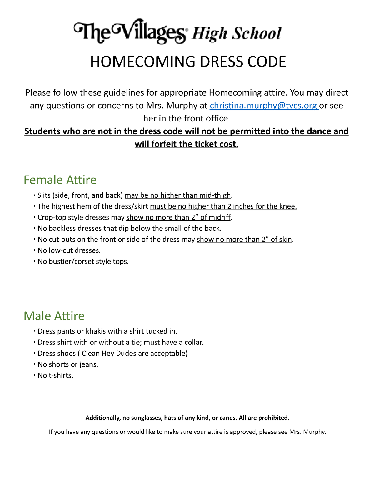 Dress Code nmnm DRESS CODE Please follow