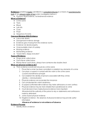 Locard's Dust Analysis - Walker 1 Alli Walker Professor Schlicht ...