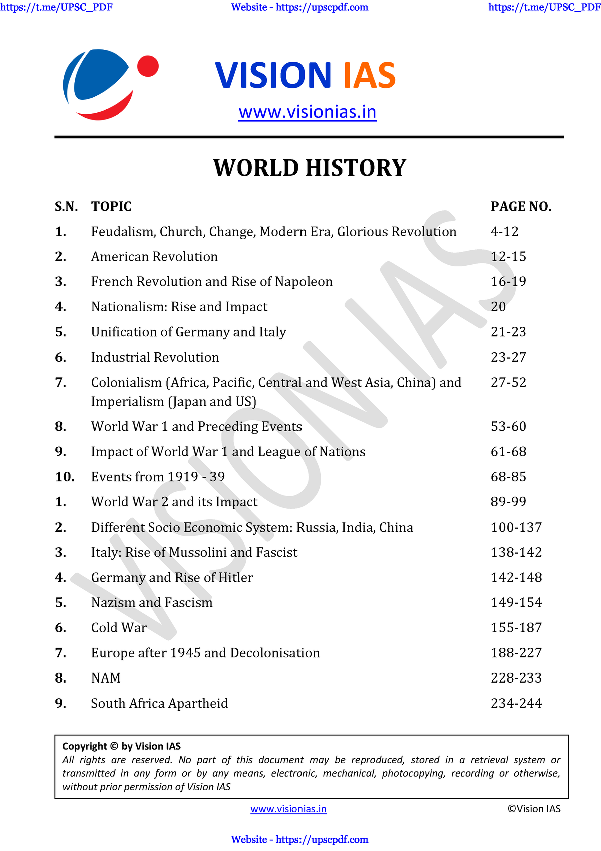 Vision IAS GS-1 World History Notes - Visionias ©Vision IAS VISION IAS ...