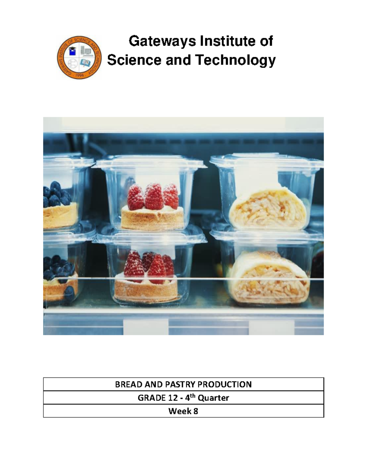 BPP 4th W8D2 1 - BPP I - Gateways Institute of Science and Technology ...