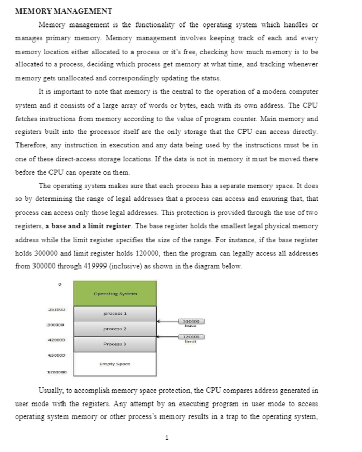 Memory management Notes pdf - diploma in information communication ...