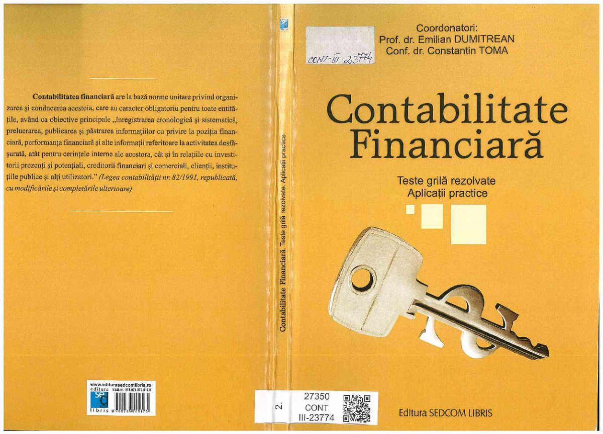 CarteGrileRezvolvate Contabilitate financiară Studocu