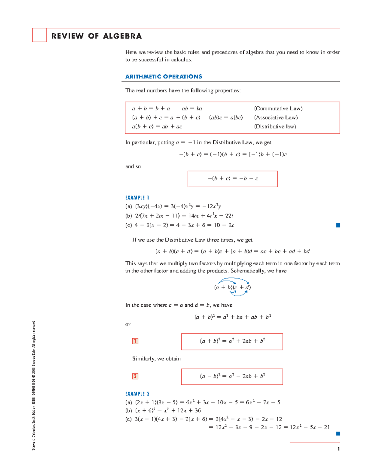 Review of Algebra: Basic Rules and Procedures - Studocu
