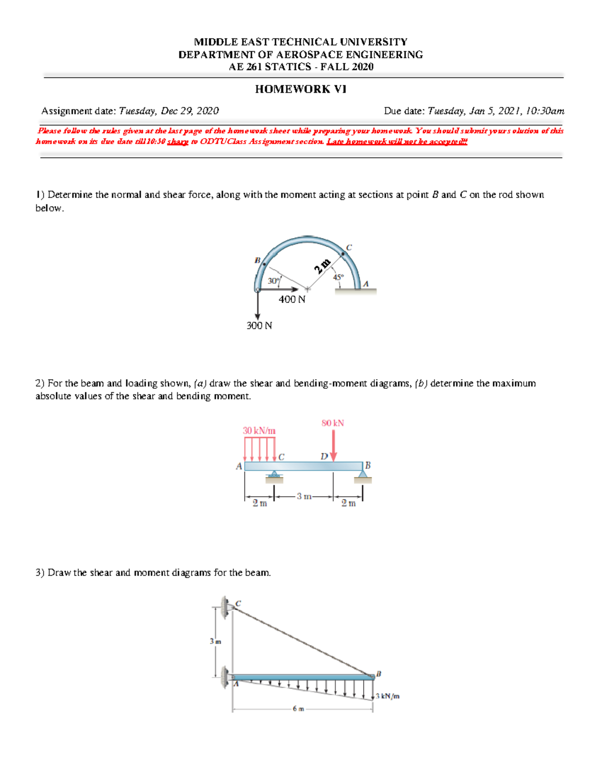 Homework-6 - Homework - MIDDLE EAST TECHNICAL UNIVERSITY DEPARTMENT OF ...