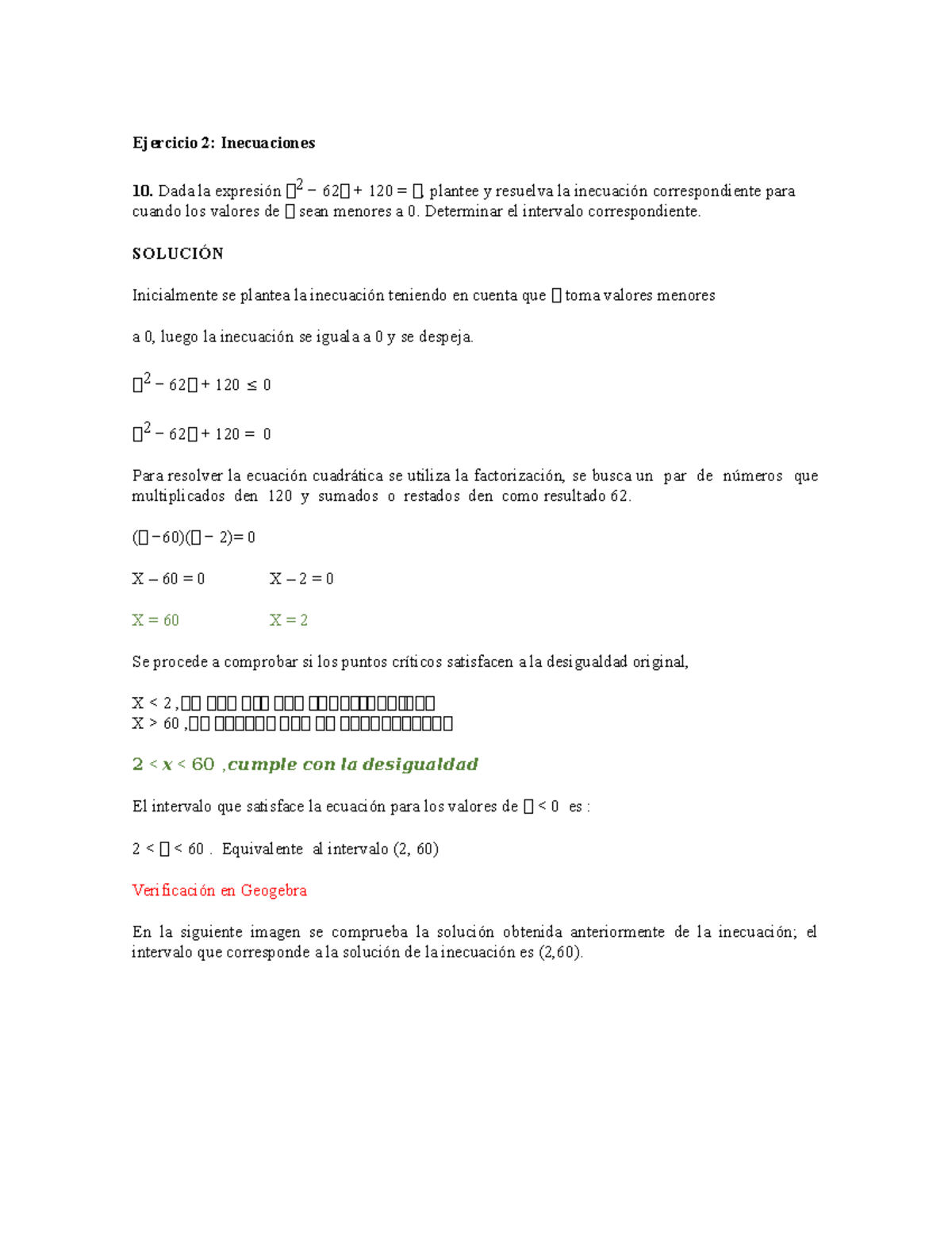 YULI- Semana 2 - Inecuaciones - Algebra Lineal - UNAD - Studocu