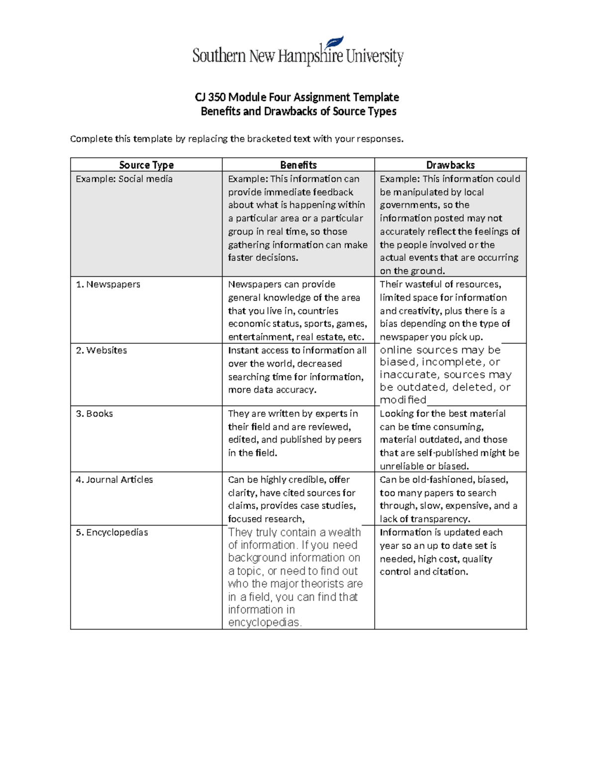 CJ 350 Module Four Assignment Template - CJ 350 Module Four Assignment ...