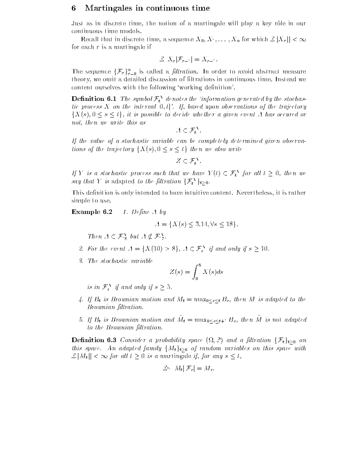 Stochastic Calculus For Finance 67 - Studocu