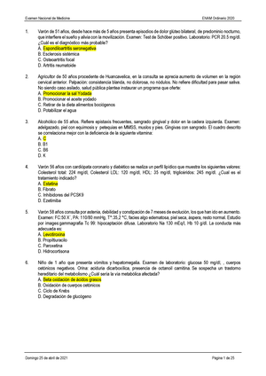 AREA B - Examen Admisión 2023 - 2 - Claves De Examen - Studocu