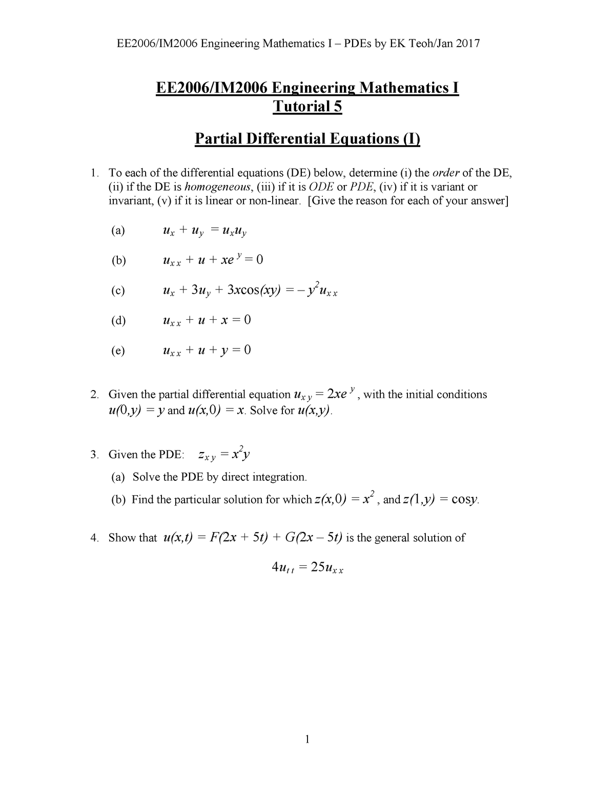 EE2006-Tut 5 By EK Teoh @ Jan 2017 - EE2006/IM2006 Engineering ...