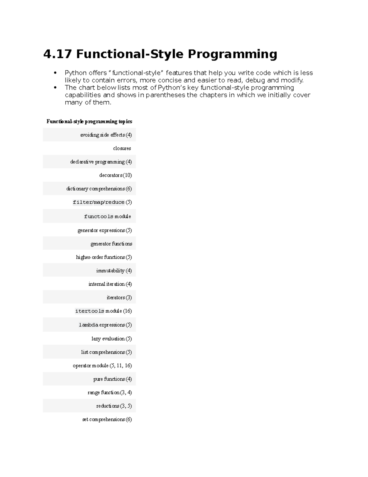 Cosc Notes 2023 - 4 Functional-Style Programming Python offers ...