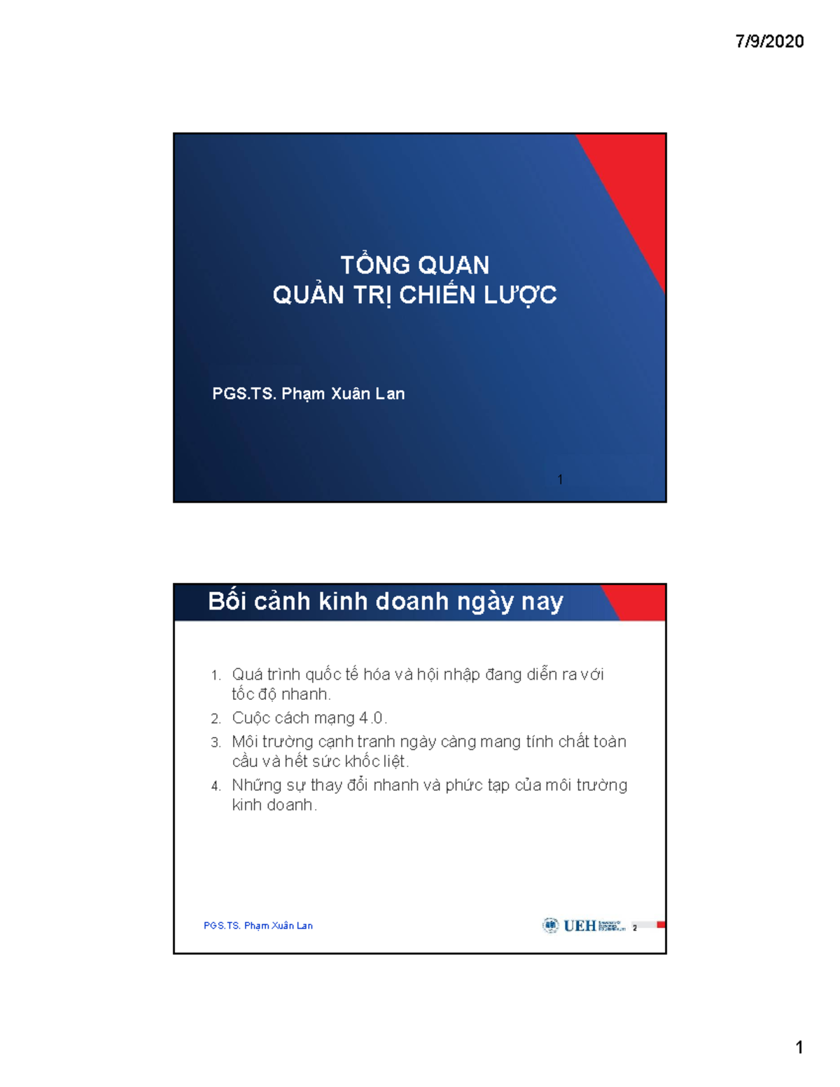 (1) Tong Quan ve QTCL (1) Tong Quan ve QTCL TỔNG QUAN QUẢN TRỊ
