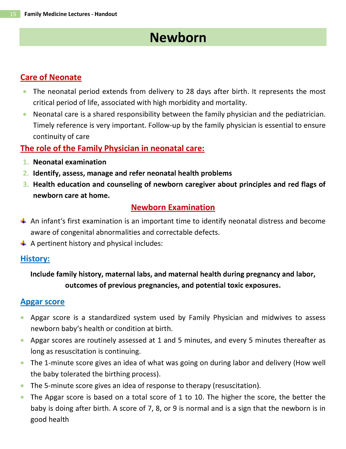 family apgar score