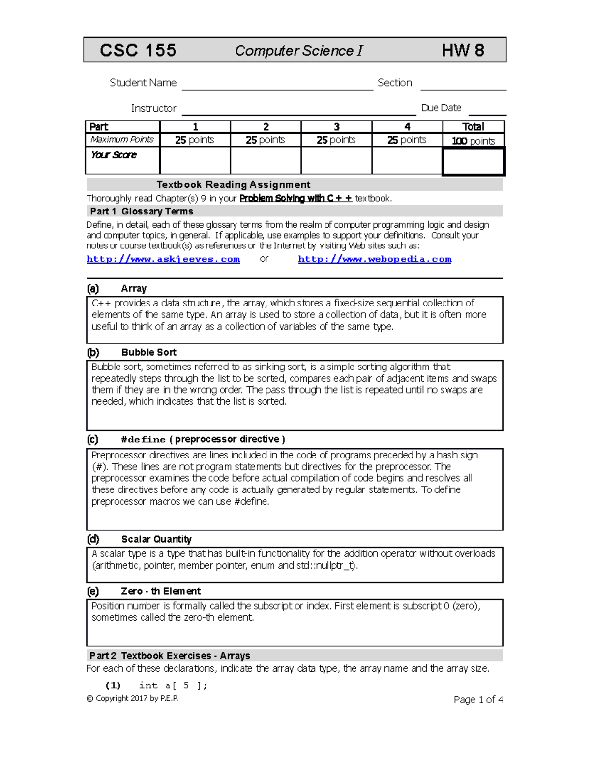 assignment science computer sc025