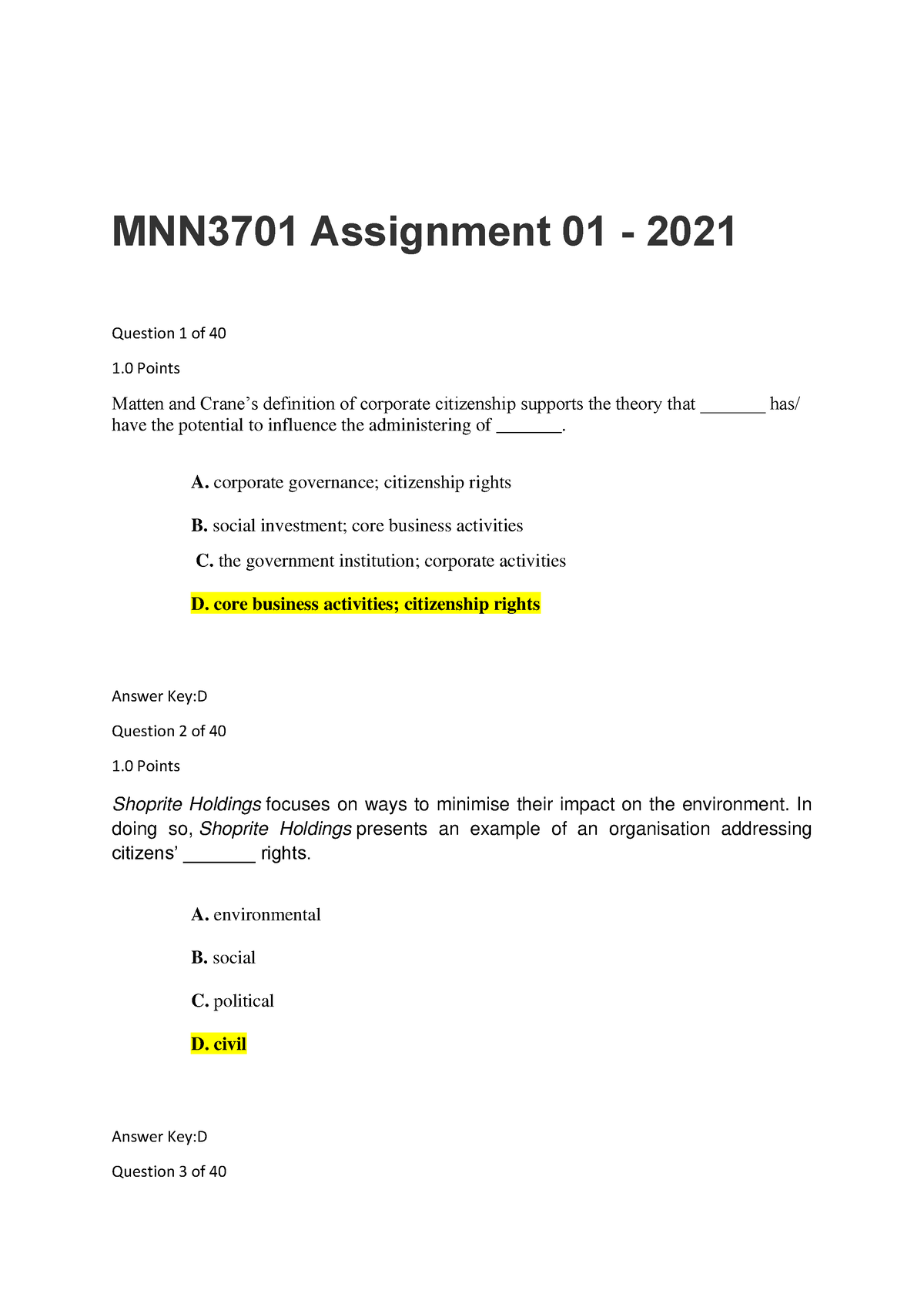 assignment question 2021