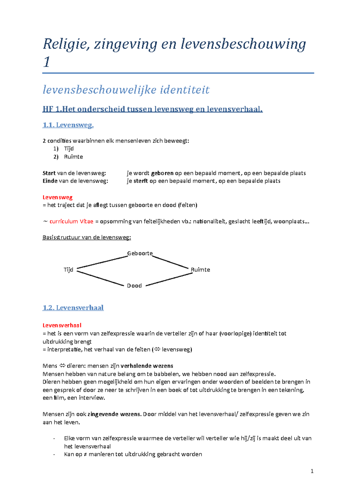 Religie Zinleving En Levensbeschouwing 1 - Religie, Zingeving En ...