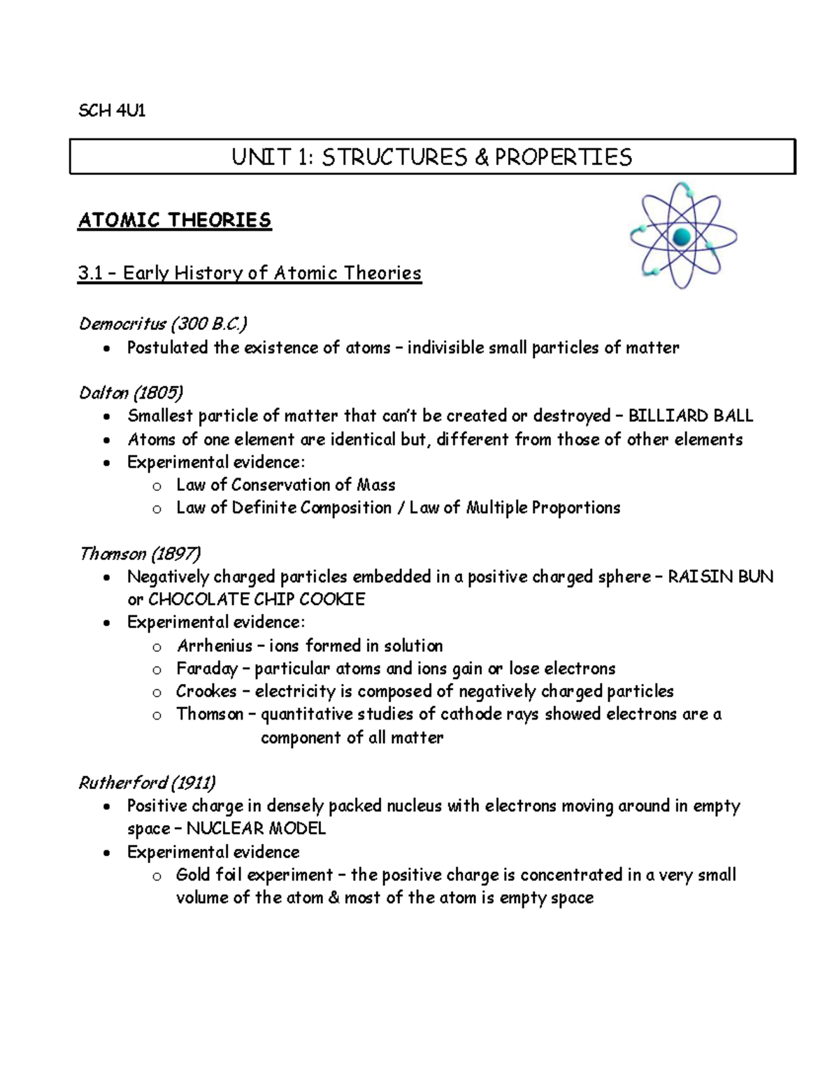 3.1 3.3 3.4 Notes PDF - Copy - SCH 4U UNIT 1: STRUCTURES & PROPERTIES ...