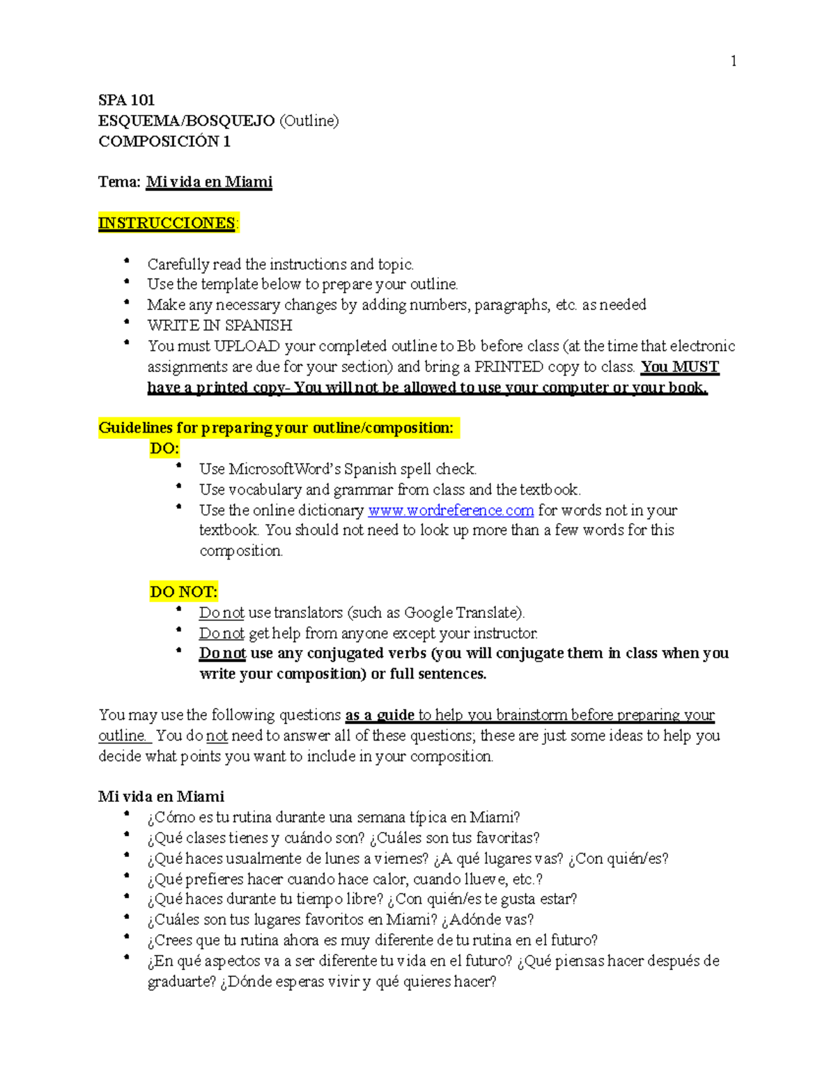 spanish-composition-spa-101-esquema-bosquejo-outline-composici-n-1