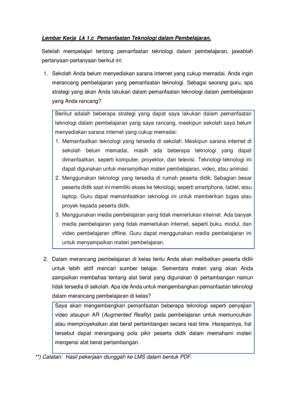 Pemanfaatan Teknologi Dalam Pembelajaran - Setelah Mempelajari Tentang ...