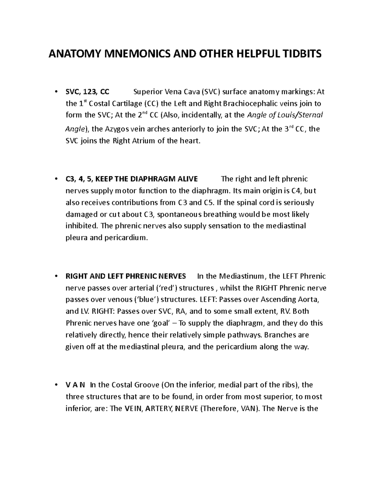 Anatomy Mnemonics Tips Best Way To Remember Anatomy vrogue.co