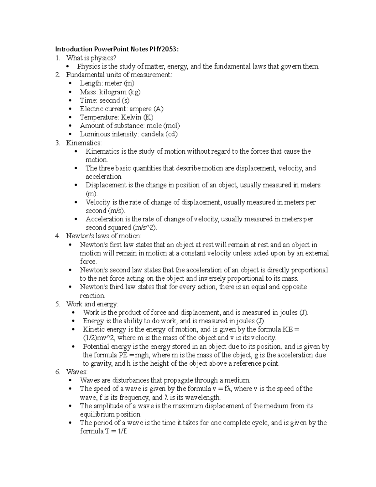 introduction-power-point-notes-phy2053-what-is-physics-physics-is