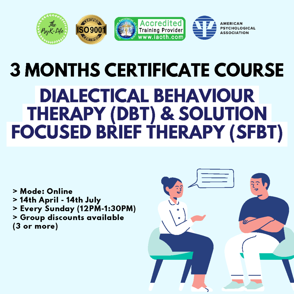 Certificate course in DBT & SFBT - 3 MONTHS CERTIFICATE COURSE ...