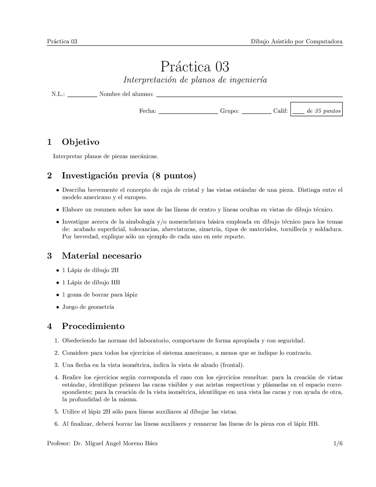 Practica 03 - Twery - Pr ́actica 03 Interpretaci ́on De Planos De ...