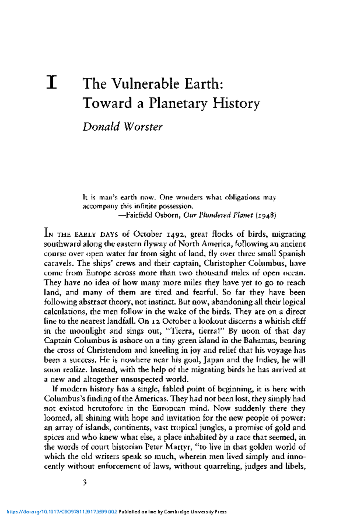 The vulnerable earth toward a planetary history - The Vulnerable Earth ...