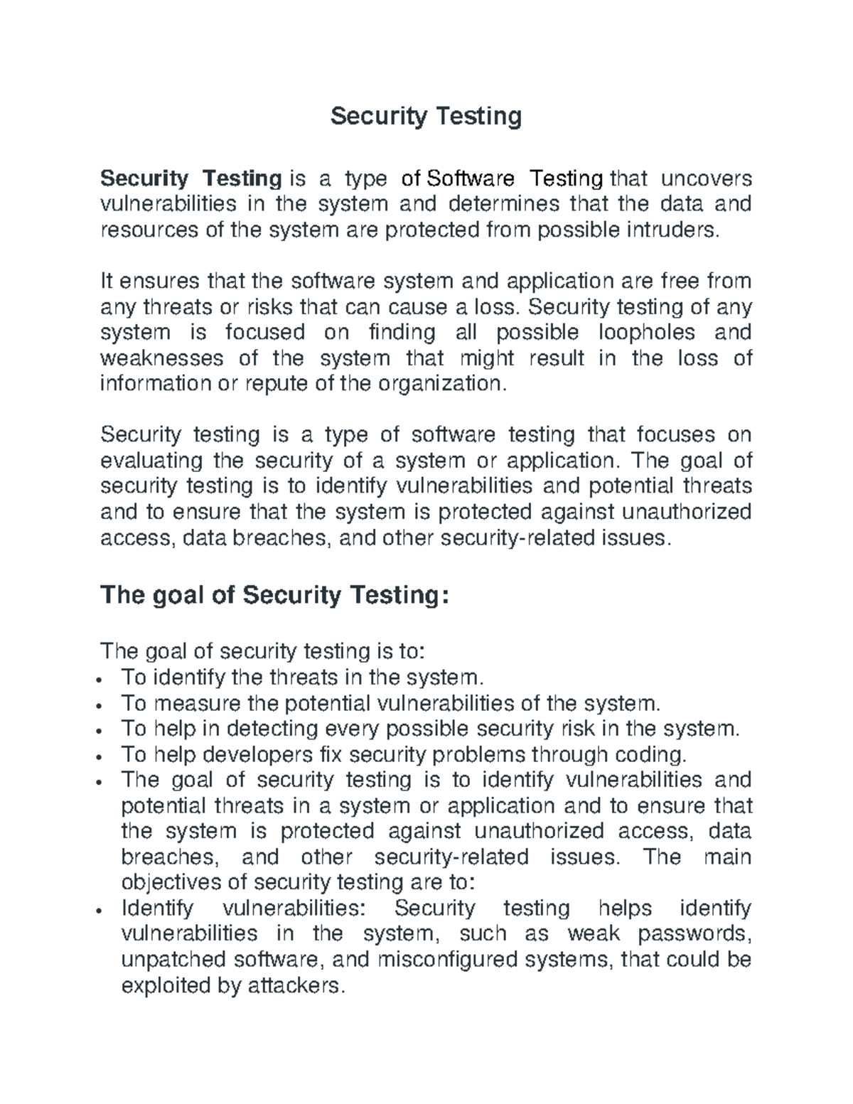 Security Testing - It's ready to use - Security Testing Security ...