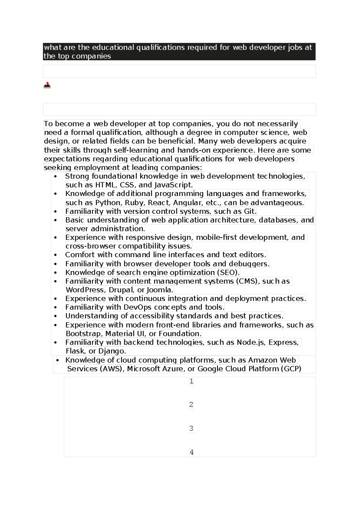 Qualifieweb - process to find the web develper qualifiacton - what are ...