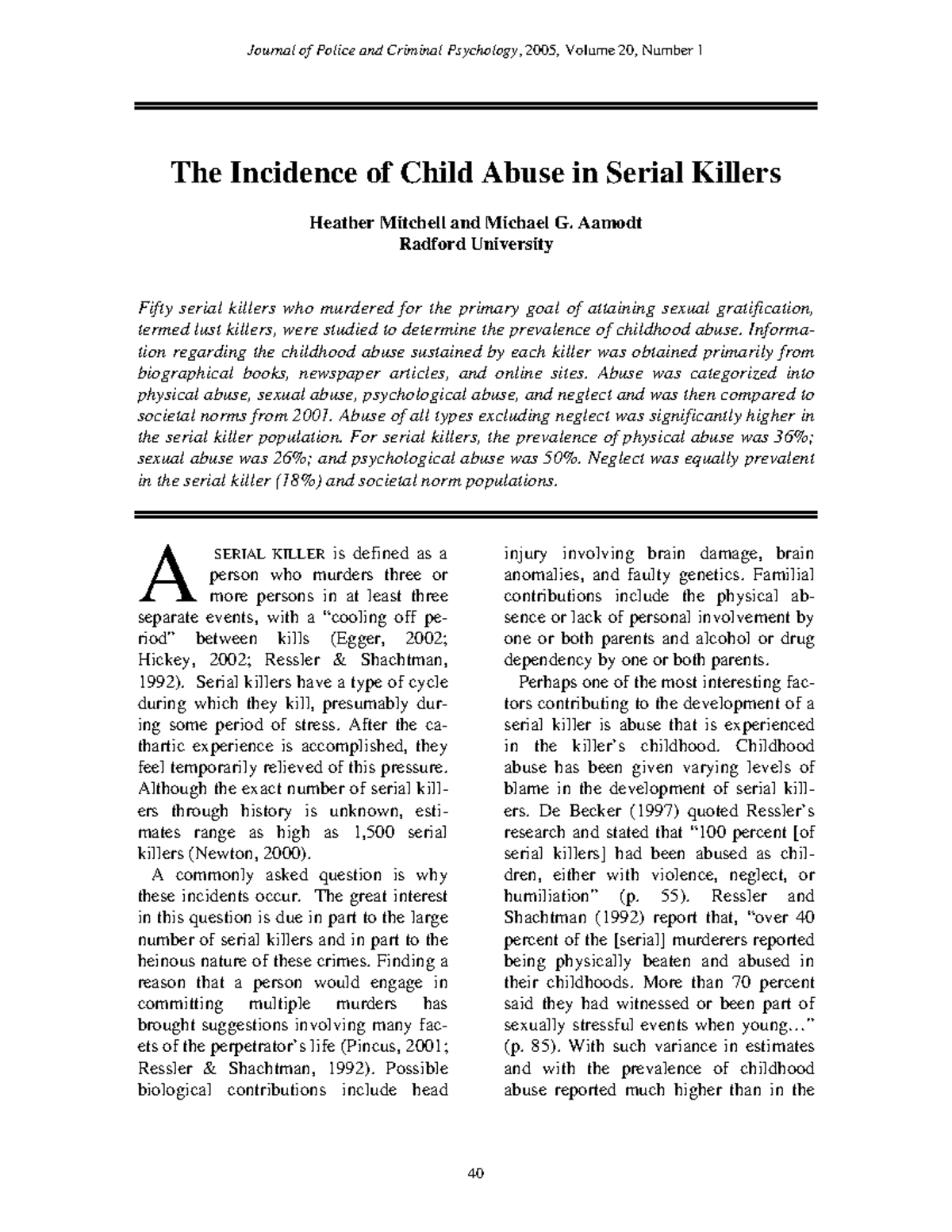 mitchell-aamodt-2005-article-the-incidence-of-child-abuse-in-seri-the