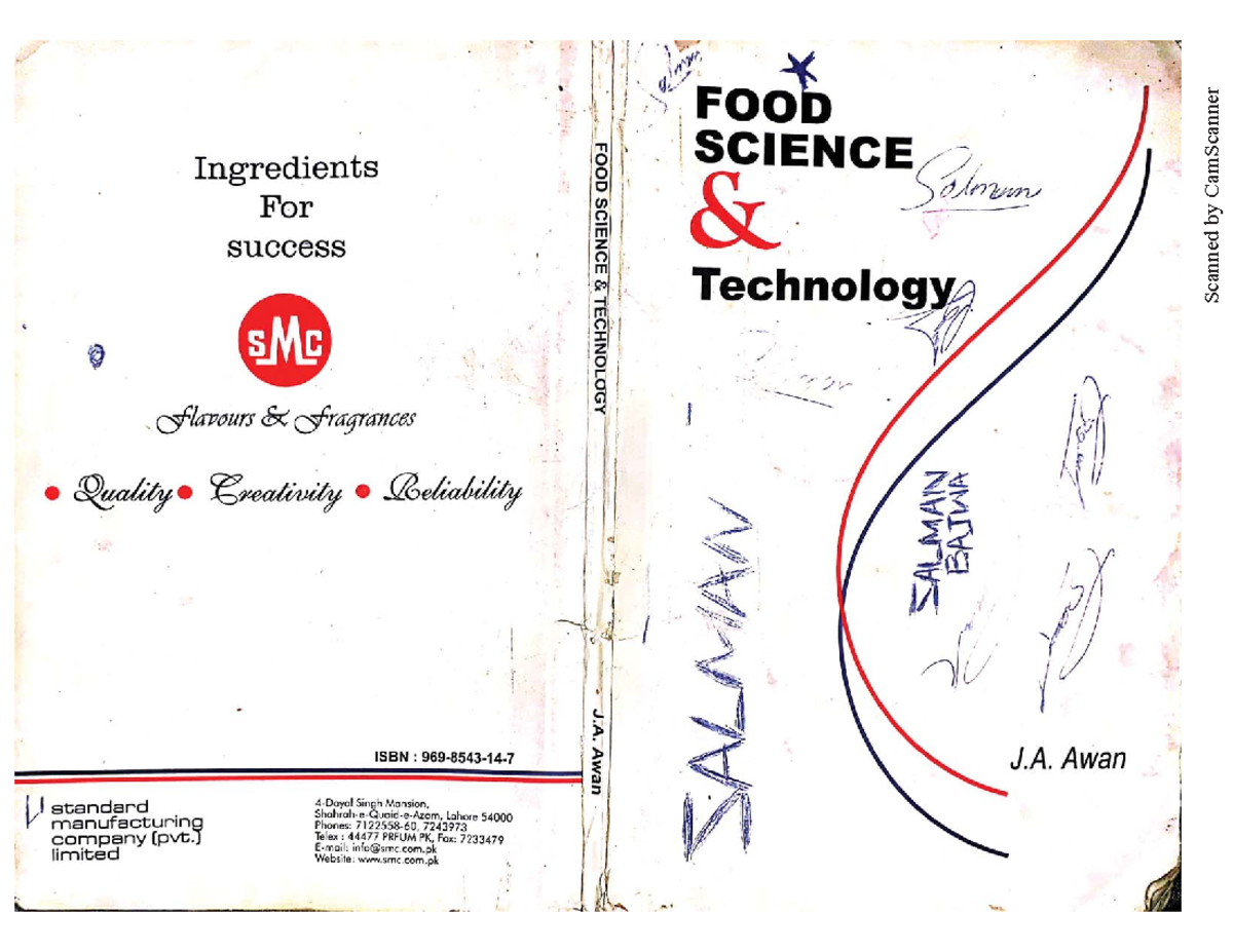 food science and technology research paper