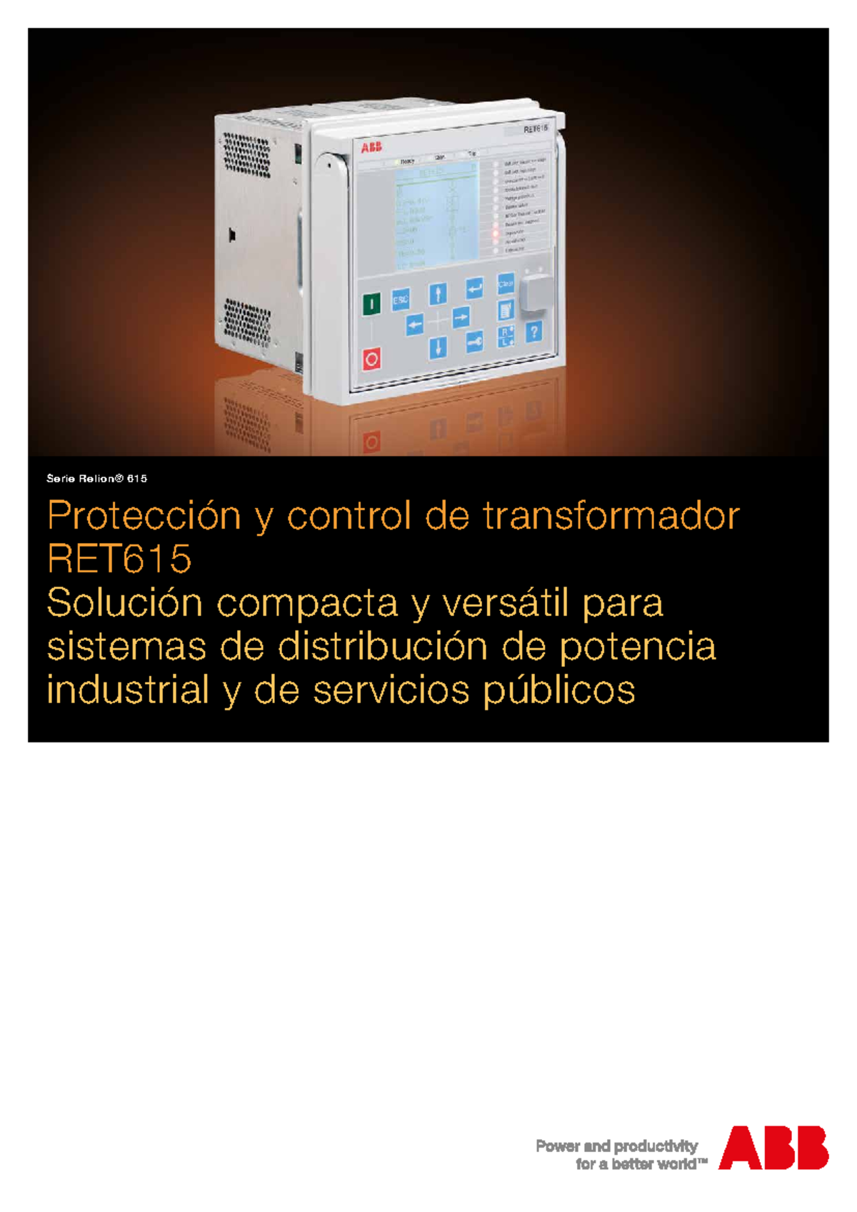 RET615 broch 756986 LRESe - Protección y control de transformador RET ...